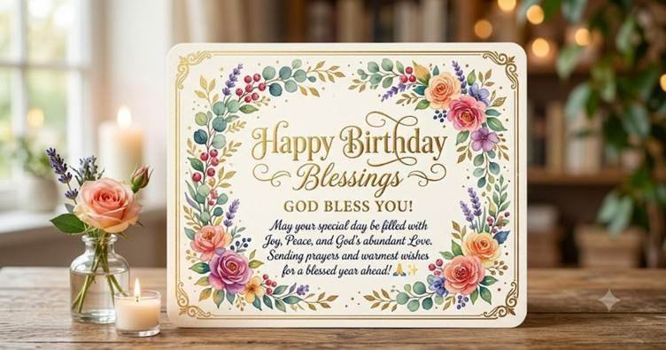Happy Birthday Blessings & God Bless You Messages